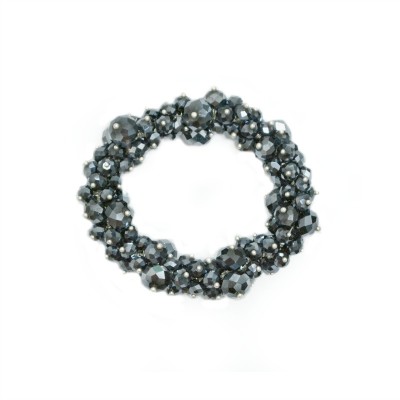 Aisha Bridesmaids Bracelet: Glistening Crystal Cluster - Navy